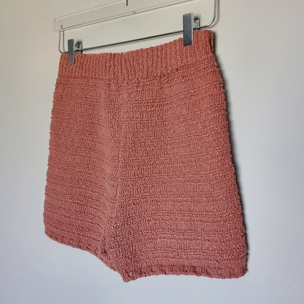 Free People Beach Malibu Boo Shorts Burnt Brick Beachy Boho Pull-On Size XS